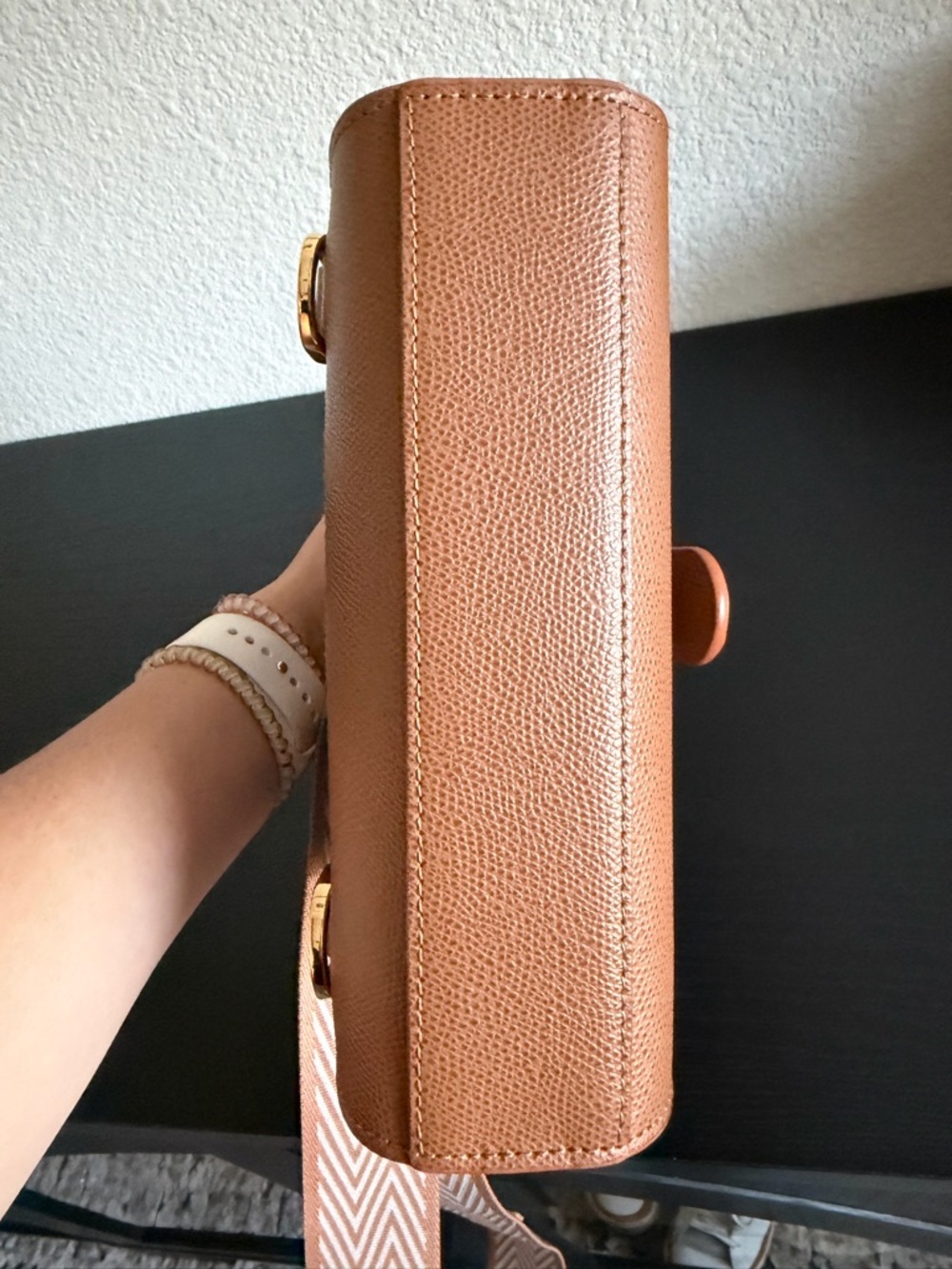 Senreve Alunna Bag in Chestnut w/Extra Bonus Strap - Picture 7 of 12